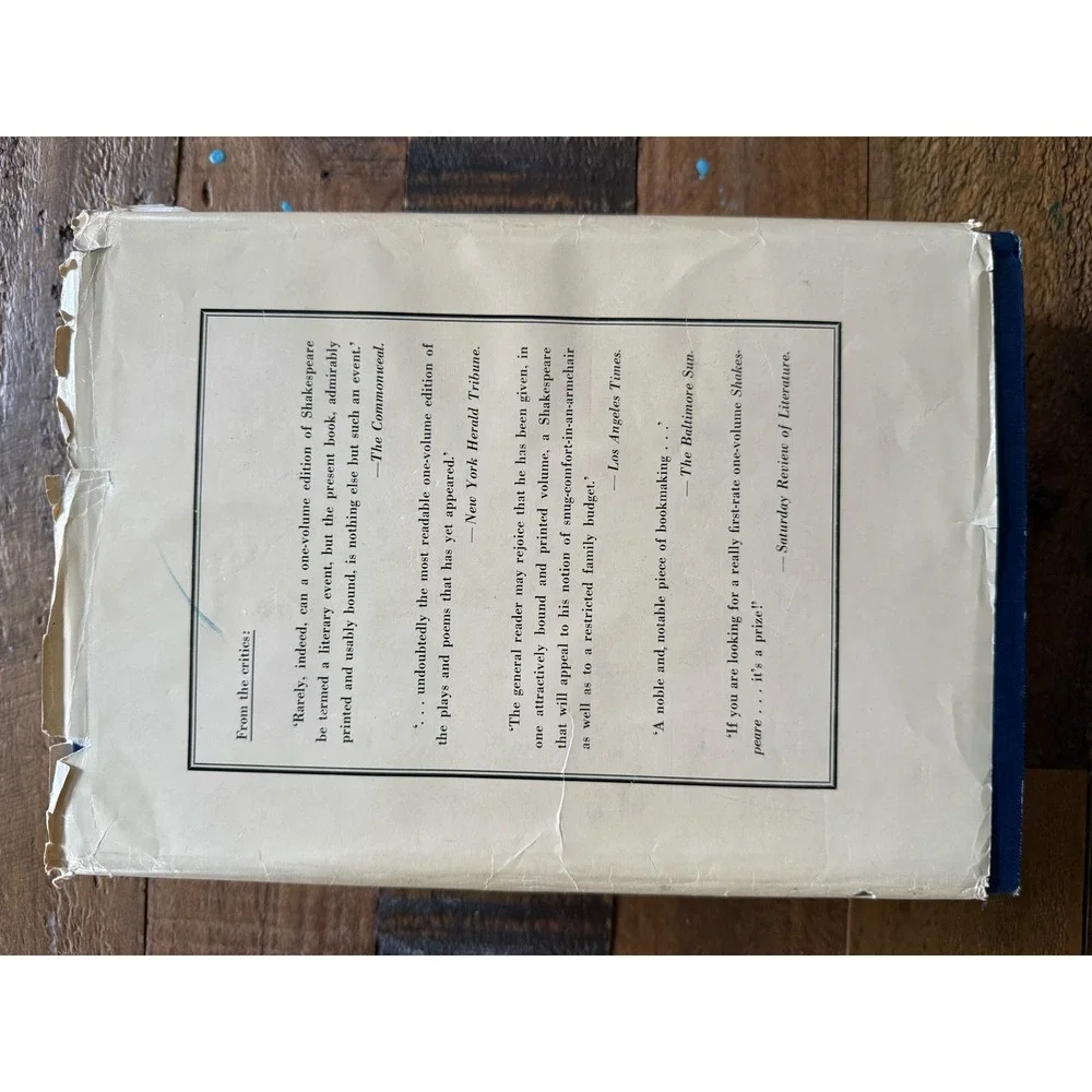 The Works of William Shakespeare Complete in One Volume Oxford University Press